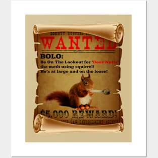 vintage wanted deez nuts poster 1 Posters and Art